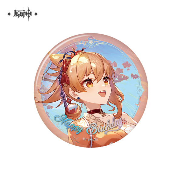 miHoYo Genshin Impact "Destined Day" Chara Tin Badge Yoimiya รูปภาพ 1