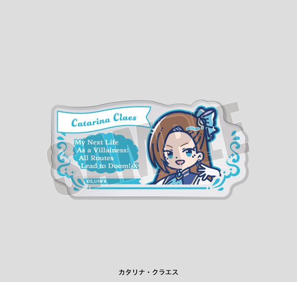 Playful Mind Company My Next Life as a Villainess: All Routes Lead to Doom! X Retro Pop Acrylic Badge Catarina Bild 1