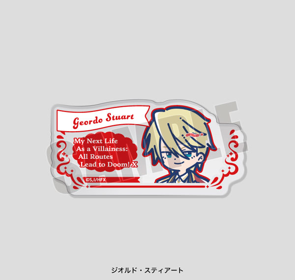 Playful Mind Company My Next Life as a Villainess: All Routes Lead to Doom! X Retro Pop Acrylic Badge Geordo รูปภาพ 1