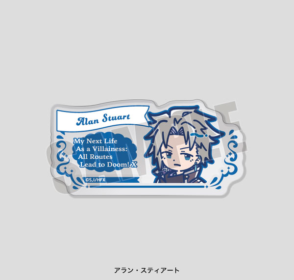 Playful Mind Company My Next Life as a Villainess: All Routes Lead to Doom! X Retro Pop Acrylic Badge Alan รูปภาพ 1