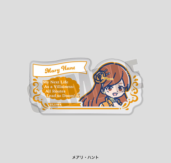 Playful Mind Company My Next Life as a Villainess: All Routes Lead to Doom! X Retro Pop Acrylic Badge Mary รูปภาพ 1