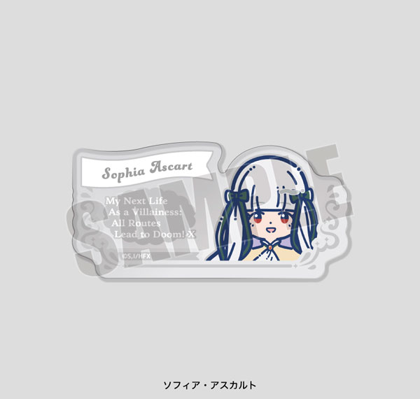 Playful Mind Company My Next Life as a Villainess: All Routes Lead to Doom! X Retro Pop Acrylic Badge Sophia รูปภาพ 1