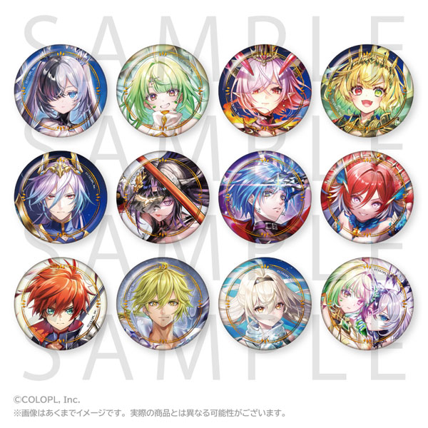 Stella Notes Shironeko Project NEW WORLD'S Trading Hologram Tin Badge (12th Anniversary ver.) A 12Pack BOX