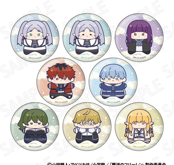 XEBEC Frieren: Beyond Journey's End Ohoshisama Tin Badge Collection 8Pack BOX รูปภาพ 1