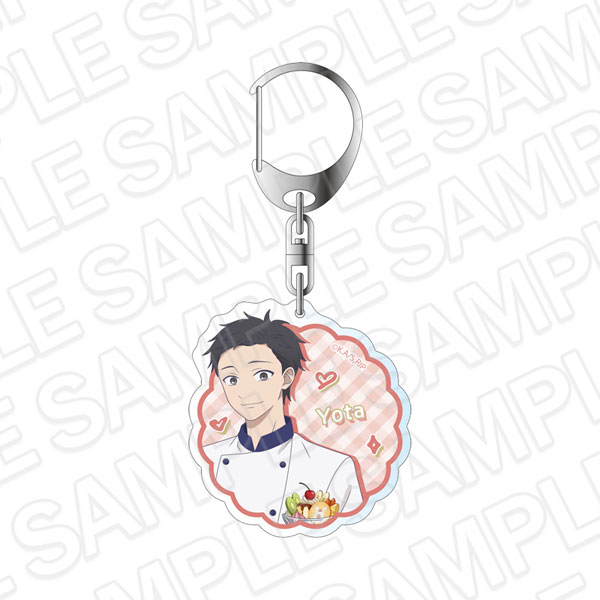 Contents Seed TV Anime "The Ramparts of Ice" Acrylic Keychain Yota Hino cafe ver. 圖片 1
