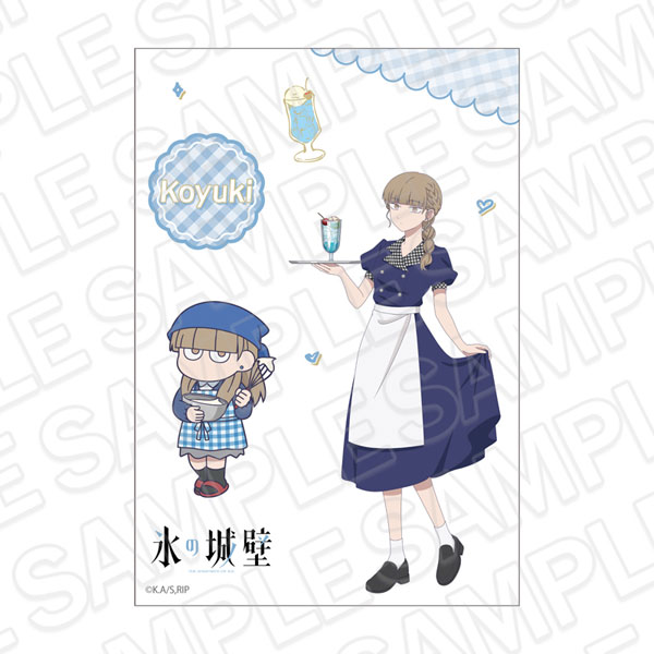 Contents Seed TV Anime "The Ramparts of Ice" Sticker Sheet Koyuki Hikawa cafe ver.