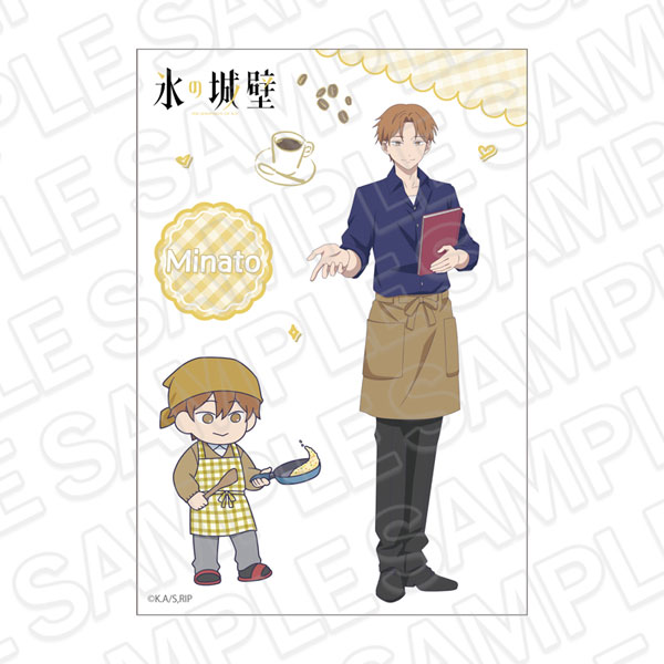 Contents Seed TV Anime "The Ramparts of Ice" Sticker Sheet Minato Amamiya cafe ver. imagen 1