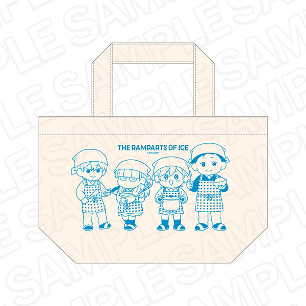 Contents Seed TV Anime "The Ramparts of Ice" Lunch Tote Bag Mini Chara Cooking Class ver.