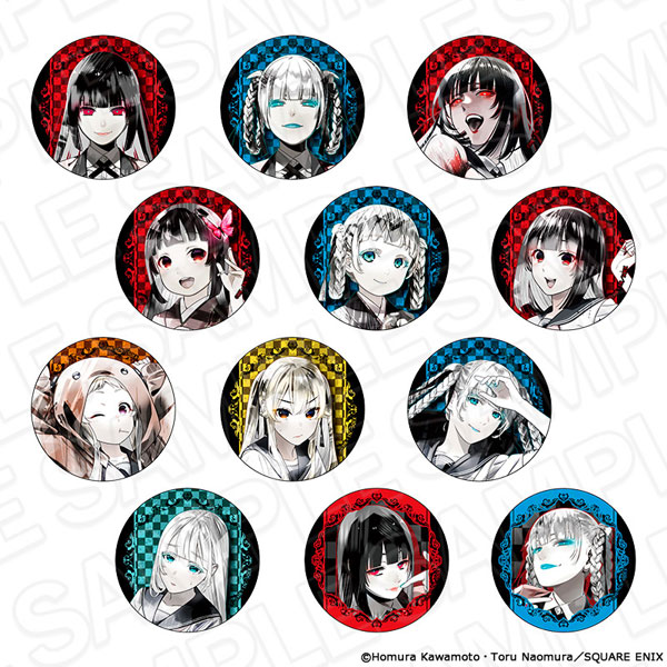 Contents Seed Kakegurui Tin Badge (Random) PALE TONE series vol.4 12 Item Set Bild 1