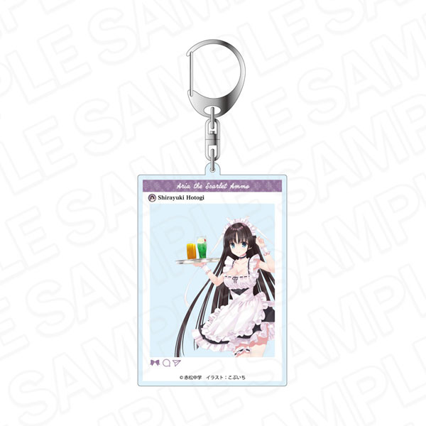 Contents Seed Aria the Scarlet Ammo SNS Style Acrylic Keychain Shirayuki Hotogi Swimsuit Maid ver.