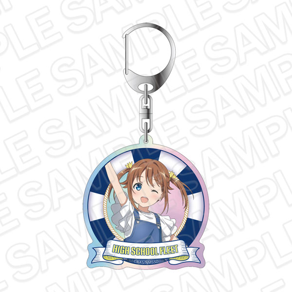 Contents Seed Movie High School Fleet Aurora Keychain Akeno Misaki 10th Anniversary ver. รูปภาพ 1