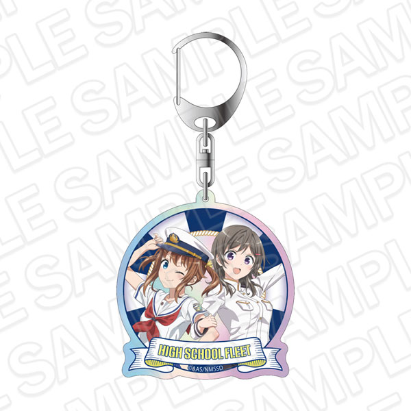 Contents Seed Movie High School Fleet Aurora Keychain Akeno Misaki & Moeka China 10th Anniversary ver.