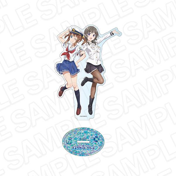 Contents Seed Movie High School Fleet Acrylic Figure Akeno Misaki & Moeka China 10th Anniversary ver.