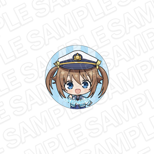 Contents Seed Movie High School Fleet Glass Pin Akeno Misaki 10th Anniversary Mini Chara ver.