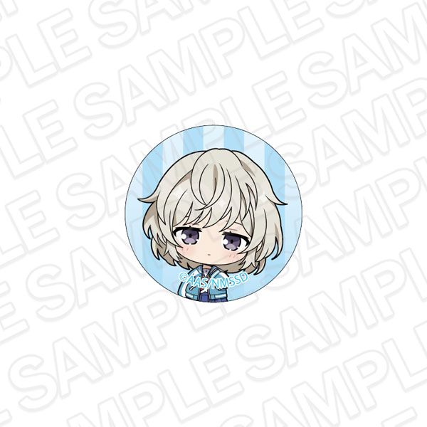 Contents Seed Movie High School Fleet Glass Pin Shima Tateishi 10th Anniversary Mini Chara ver.