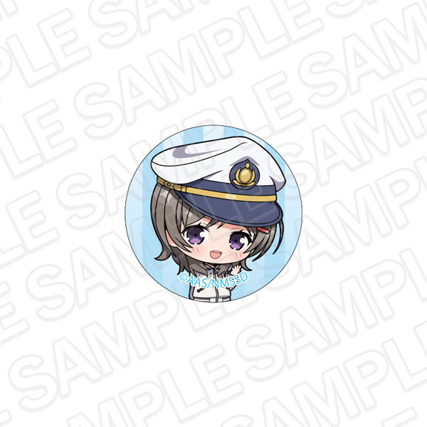 Contents Seed Movie High School Fleet Glass Pin Moeka China 10th Anniversary Mini Chara ver.