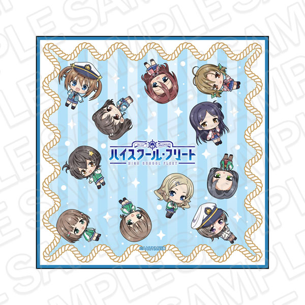 Contents Seed Movie High School Fleet Mini Towel A 10th Anniversary Mini Chara ver. imagen 1