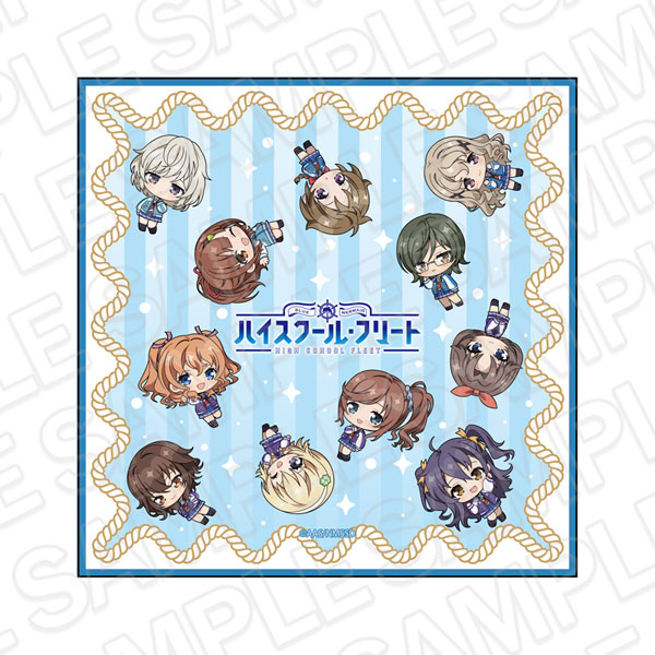 Contents Seed Movie High School Fleet Mini Towel B 10th Anniversary Mini Chara ver.