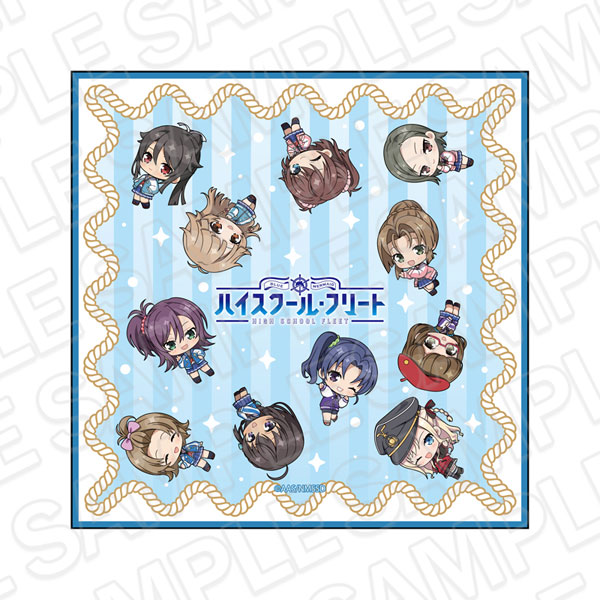 Contents Seed Movie High School Fleet Mini Towel C 10th Anniversary Mini Chara ver.