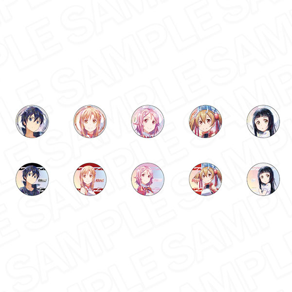 Contents Seed Sword Art Online Tin Badge (Random) crayon painting ver. 10Item Set