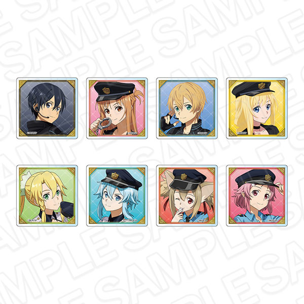 Contents Seed Sword Art Online Acrylic Block (Random) Phantom Thief / Police ver. 8Item Set