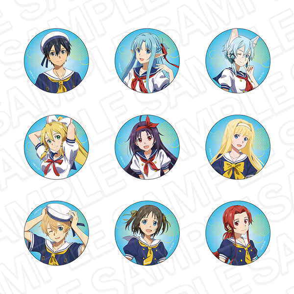 Contents Seed Sword Art Online Tin Badge (Random) Sailor ver. 9Item Set image 1