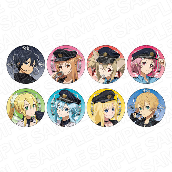 Contents Seed Sword Art Online Tin Badge (Random) Phantom Thief / Police ver. 8Item Set