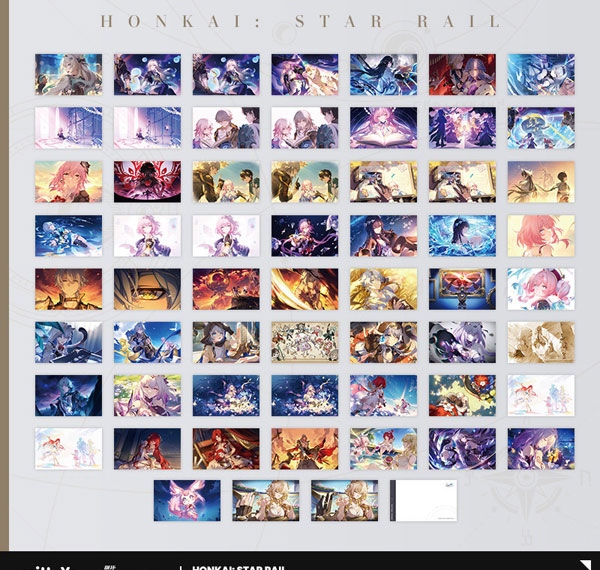 miHoYo Honkai: Star Rail The Memories We Share Series Postcard vol3.0 Set image 1