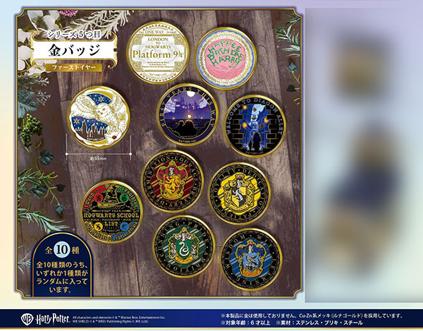 Tenyo Harry Potter Gold Badge First Year 10Pack BOX