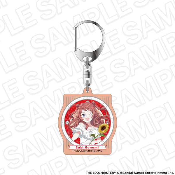 Contents Seed Gakuen iDOLM@STER Aurora Acrylic Keychain Saki Hanami sunflower ver.