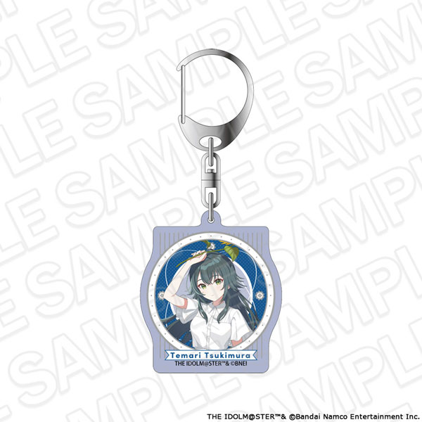 Contents Seed Gakuen iDOLM@STER Aurora Acrylic Keychain Temari Tsukimura sunflower ver.