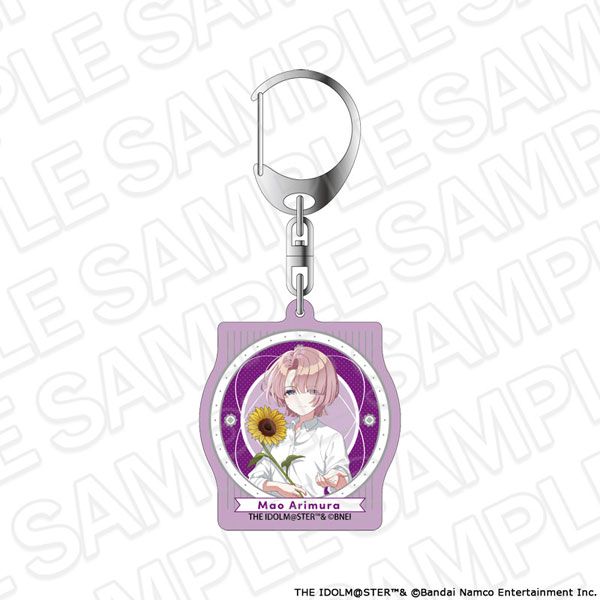 Contents Seed Gakuen iDOLM@STER Aurora Acrylic Keychain Mao Arimura sunflower ver.