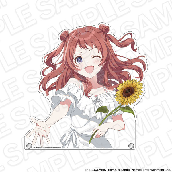 Contents Seed Gakuen iDOLM@STER Jumbo Diecut Acrylic Board Saki Hanami sunflower ver.