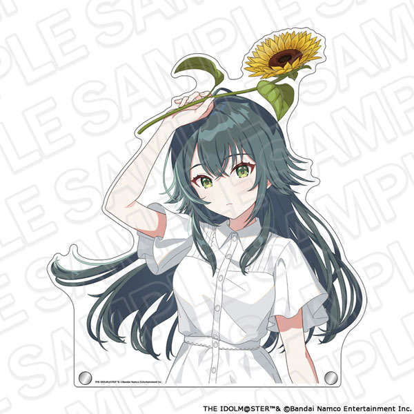 Contents Seed Gakuen iDOLM@STER Jumbo Diecut Acrylic Board Temari Tsukimura sunflower ver. imagen 1