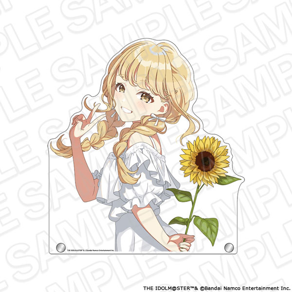Contents Seed Gakuen iDOLM@STER Jumbo Diecut Acrylic Board Kotone Fujita sunflower ver.