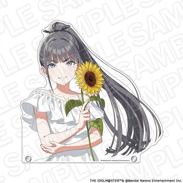 Contents Seed Gakuen iDOLM@STER Jumbo Diecut Acrylic Board Tsubame Amaya sunflower ver.