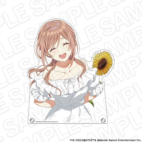 Contents Seed Gakuen iDOLM@STER Jumbo Diecut Acrylic Board Rinami Himesaki sunflower ver.
