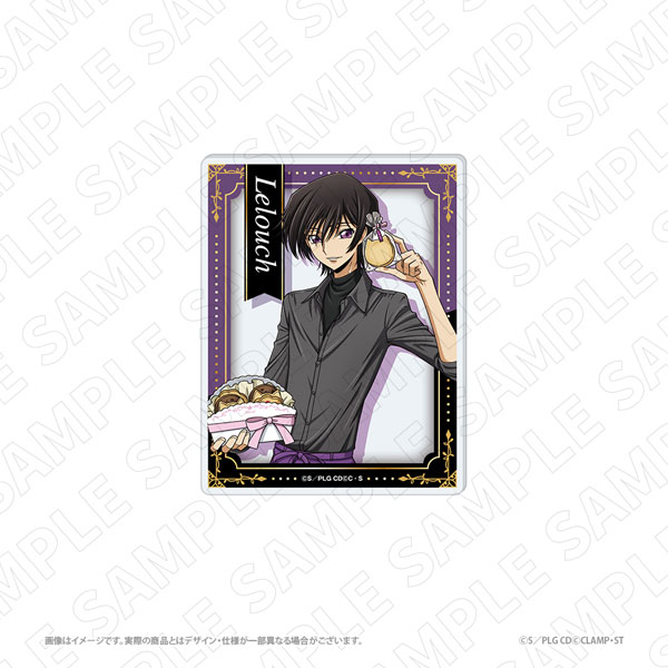 TOKYOGETS 3 o'clock Code Geass: Lelouch of the Rebellion New Illustration Acrylic Card A (Lelouch)