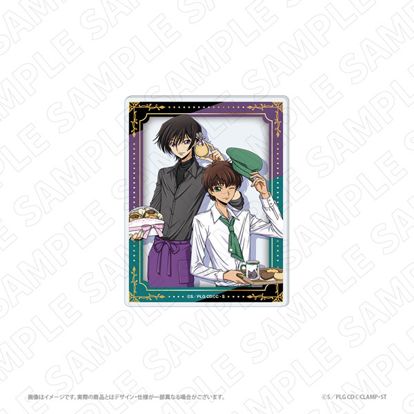 TOKYOGETS 3 o'clock Code Geass: Lelouch of the Rebellion New Illustration Acrylic Card A (Lelouch / Suzaku)