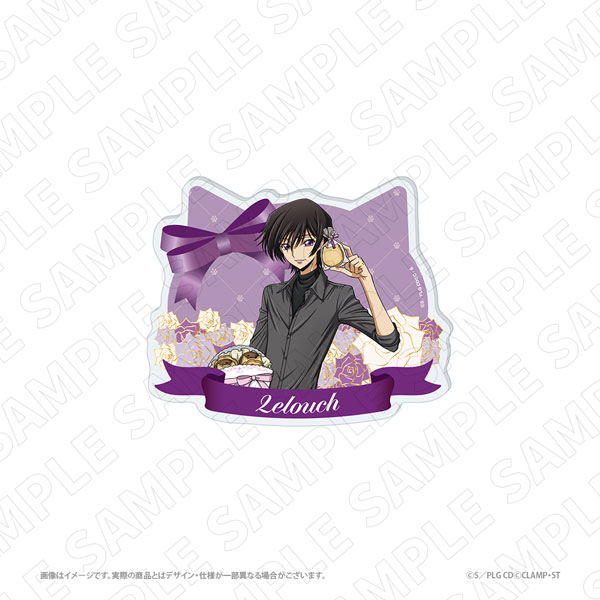 TOKYOGETS 3 o'clock Code Geass: Lelouch of the Rebellion New Illustration Acrylic Card B (Lelouch)