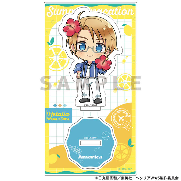Parflette [Hetalia World Stars] Acrylic Stand (America / Summer Vacation)