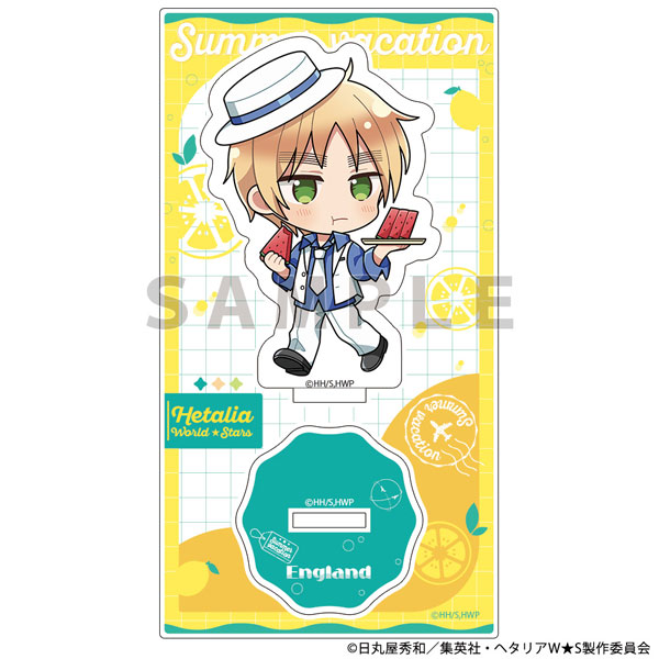 Parflette [Hetalia World Stars] Acrylic Stand (England / Summer Vacation)