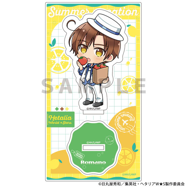 Parflette [Hetalia World Stars] Acrylic Stand (Romano / Summer Vacation)
