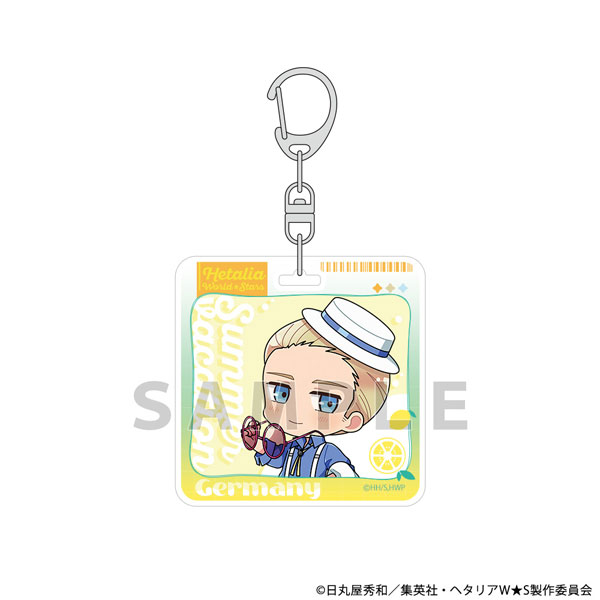 Parflette [Hetalia World Stars] Acrylic Keychain (Germany / Summer Vacation) image 1