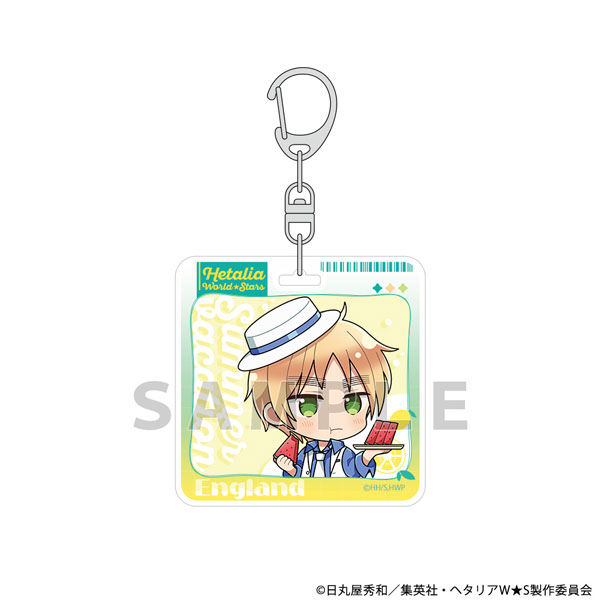 Parflette [Hetalia World Stars] Acrylic Keychain (England / Summer Vacation)