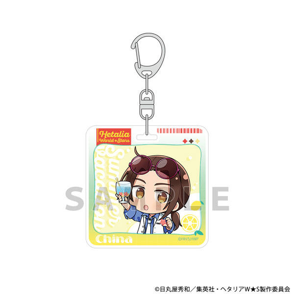 Parflette [Hetalia World Stars] Acrylic Keychain (China / Summer Vacation)