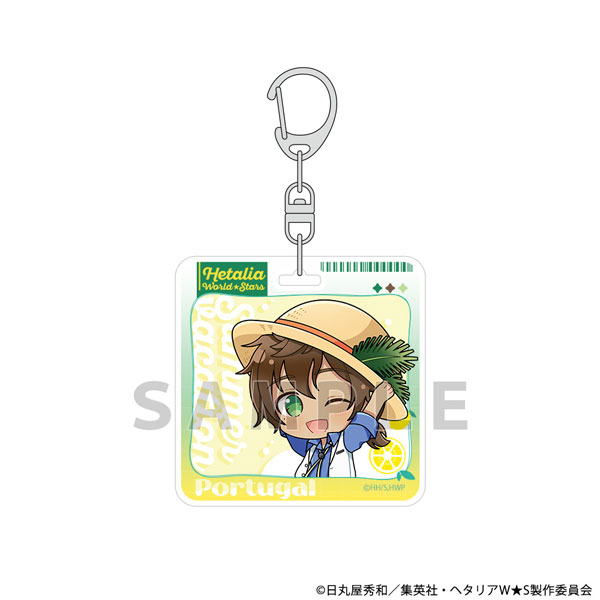 Parflette [Hetalia World Stars] Acrylic Keychain (Portugal / Summer Vacation) Bild 1