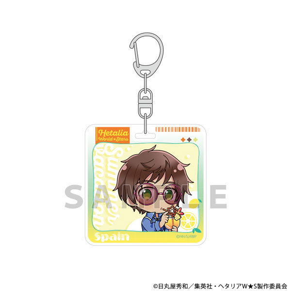 Parflette [Hetalia World Stars] Acrylic Keychain (Spain / Summer Vacation)