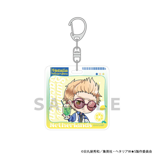 Parflette [Hetalia World Stars] Acrylic Keychain (Netherlands / Summer Vacation)