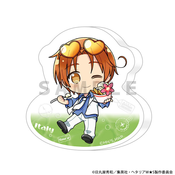 Parflette [Hetalia World Stars] Diecut Acrylic Block (Italy / Summer Vacation) image 1